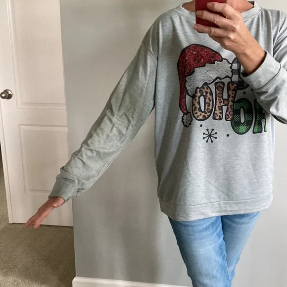 ‘Ho Ho Ho’ Long Sleeve Top - Picture 8 of 9